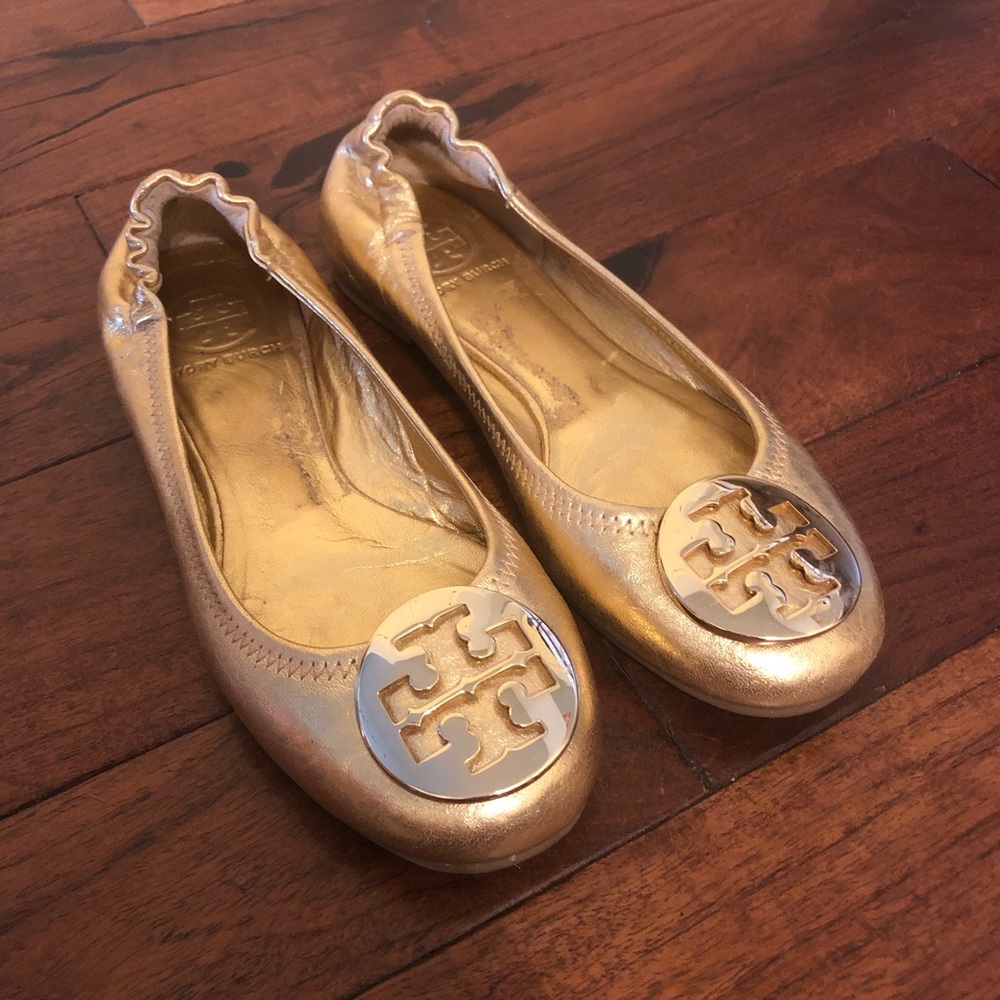 Tory Burch ‘Minnie’ Travel Ballet Flat (size 5)